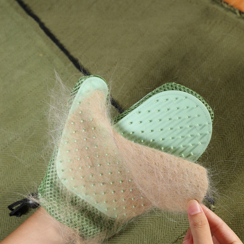 Guanti in Silicone da Massaggio e Toelettatura per Animali