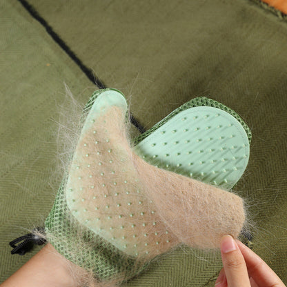 Guanti in Silicone da Massaggio e Toelettatura per Animali